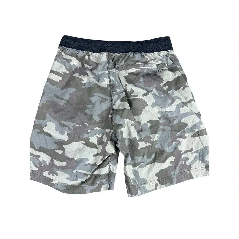 Rhone Athletic Shorts Mens Small Gray‎ Camo Elastic Waist Performance 7in Inseam